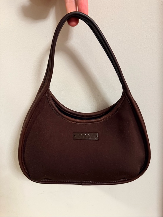Coach Handbags - Coach Brown Mini Ergo Neoprene with Leather trim Vintage 1998